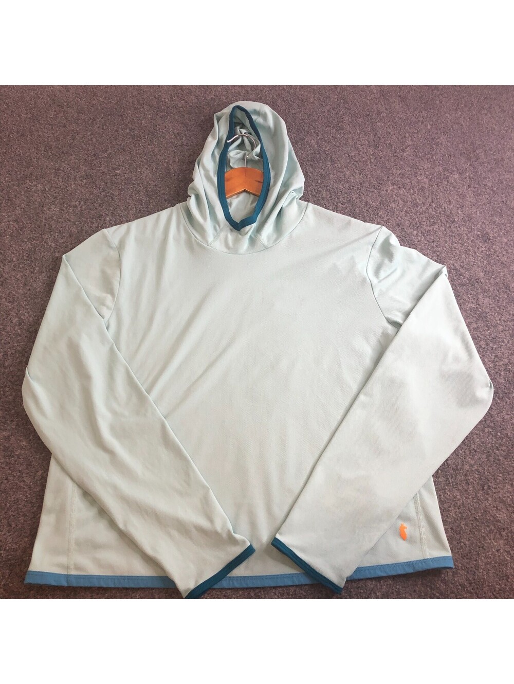 Cotopaxi Hoodie Women Large Teal Sombra Sun UV UPF 50 Protection Pullover Hiking